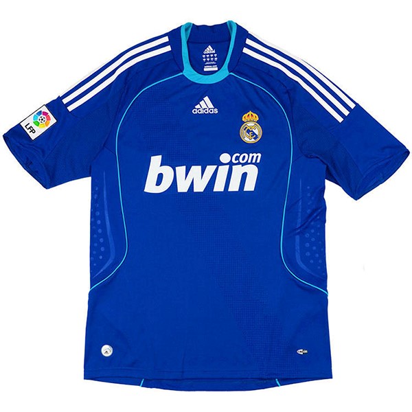 Tailandia Camiseta Real Madrid Segunda equipo Retro 2008 2009 Azul